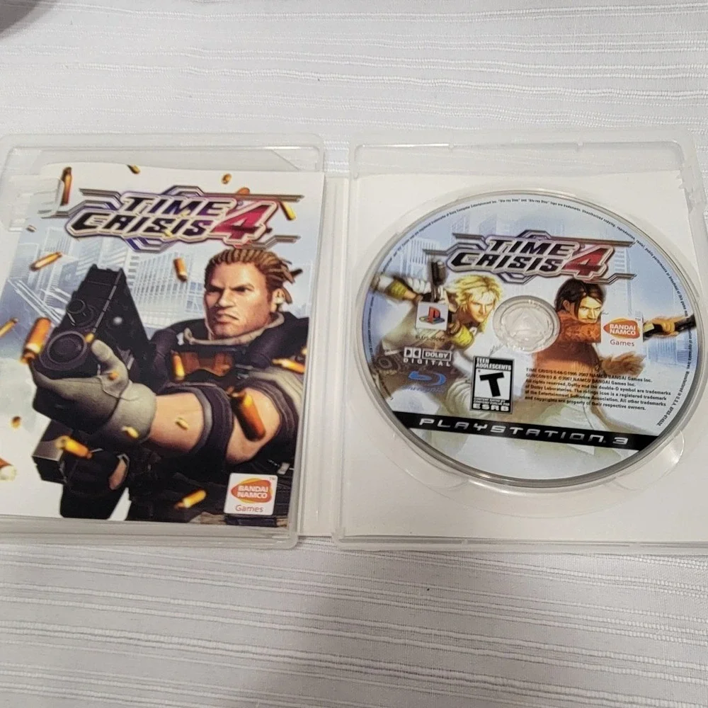 Time Crisis 4 Sony PlayStation 3 PS3 Bandai Namco Arcade Shooter Game CIB